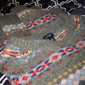 J.Crew L vintage lambswool ski sweater